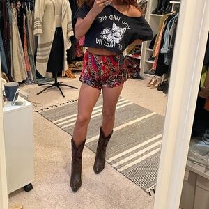 Two pair of satin shorts + Danskin shorts size S/M